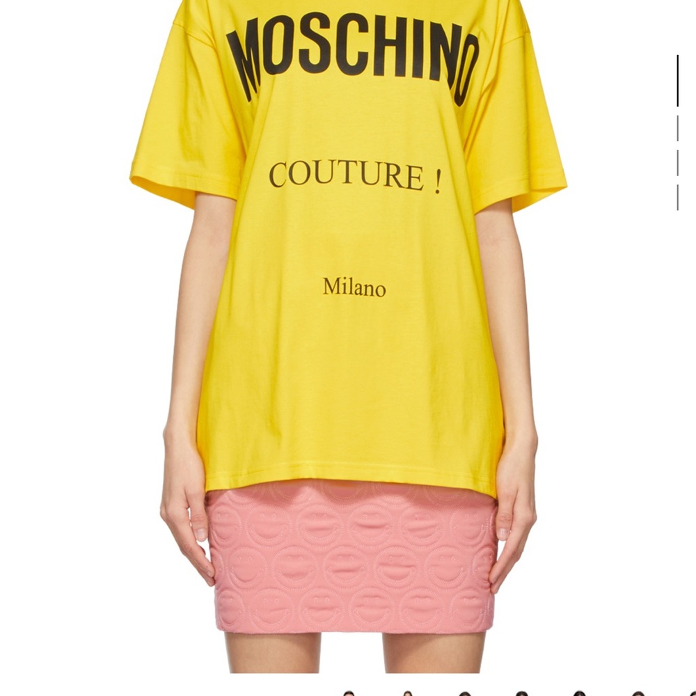 Moschino Yellow Couture T Shirt